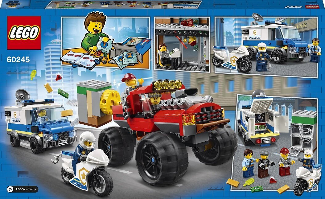 60245 LEGO® City Policijos sunkvežimio monstro apiplėšimas kaina ir informacija | Konstruktoriai ir kaladėlės | pigu.lt