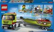 60254 LEGO® City Lenktyninės valties transporteris kaina ir informacija | Konstruktoriai ir kaladėlės | pigu.lt