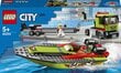 60254 LEGO® City Lenktyninės valties transporteris цена и информация | Konstruktoriai ir kaladėlės | pigu.lt