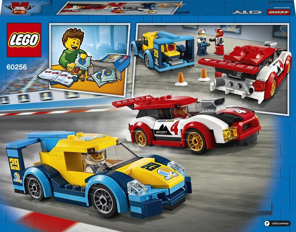 60256 LEGO® City Lenktyniniai automobiliai kaina ir informacija | Konstruktoriai ir kaladėlės | pigu.lt