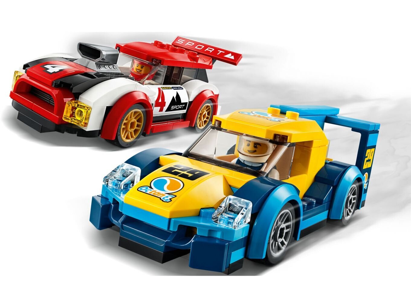 60256 LEGO® City Lenktyniniai automobiliai kaina ir informacija | Konstruktoriai ir kaladėlės | pigu.lt