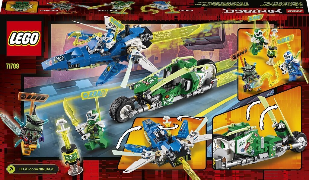 71709 LEGO® NINJAGO Jay ir Lloyd greitieji lenktynių automobiliai kaina ir informacija | Konstruktoriai ir kaladėlės | pigu.lt