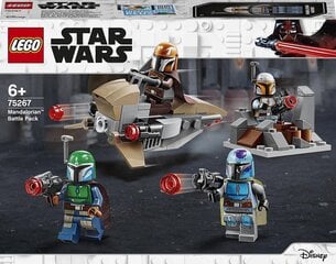 75267 LEGO® Star Wars Mandalorian Mandalorian Боевой комплект цена и информация | Конструкторы и кубики | pigu.lt