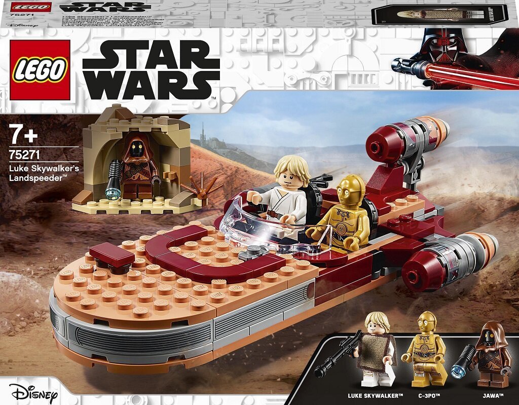 75271 LEGO® Star Wars Luke Skywalker Landspeeder цена и информация | Konstruktoriai ir kaladėlės | pigu.lt