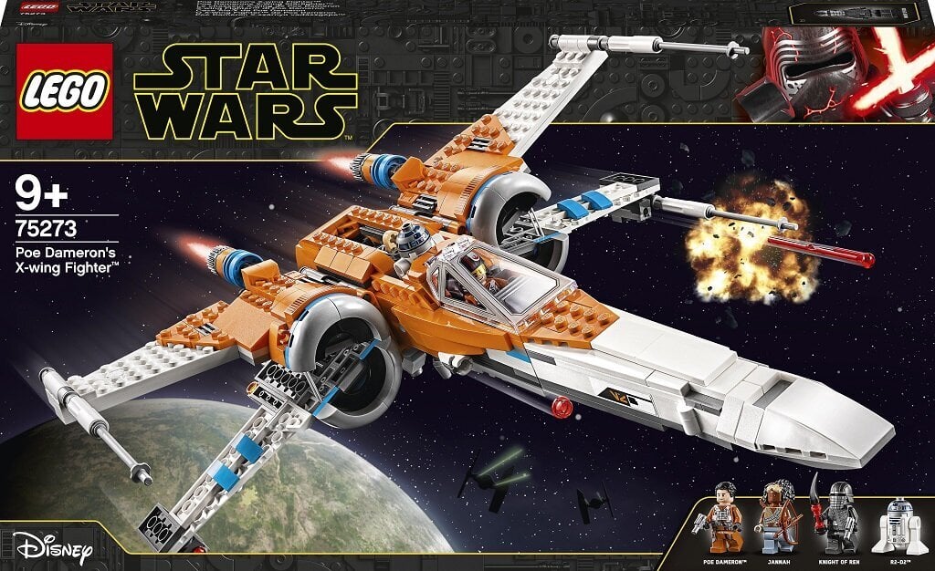 75273 LEGO® Star Wars Poe Dameron X-wing naikintuvas цена и информация | Konstruktoriai ir kaladėlės | pigu.lt