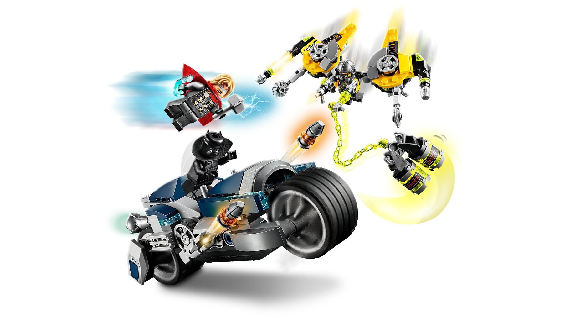 76142 LEGO® Super Heroes Keršytojų motociklo ataka цена и информация | Konstruktoriai ir kaladėlės | pigu.lt