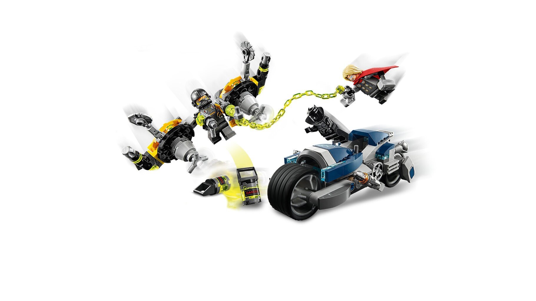 76142 LEGO® Super Heroes Keršytojų motociklo ataka цена и информация | Konstruktoriai ir kaladėlės | pigu.lt