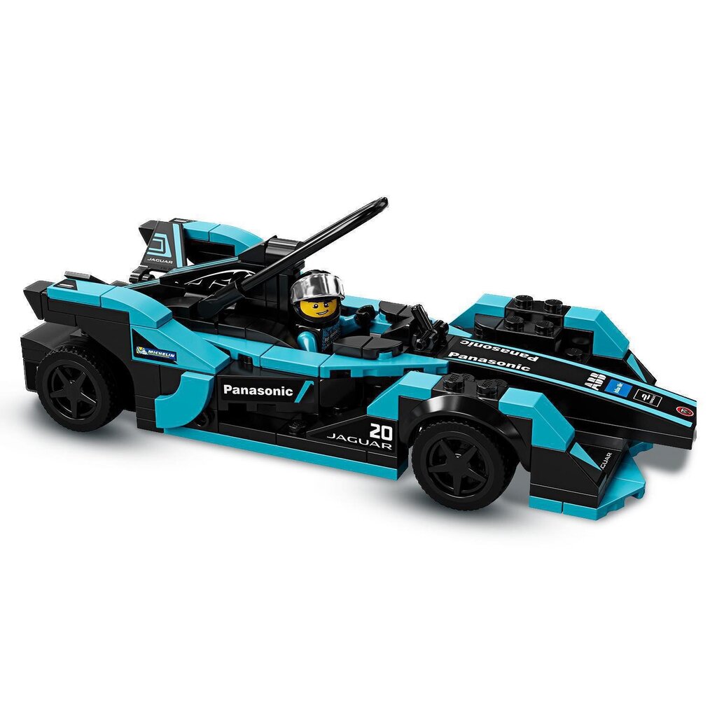 76898 LEGO® Speed Champions Jaguar lenktynių GEN2 automobilis & Jaguar I-PACE eTROPHY kaina ir informacija | Konstruktoriai ir kaladėlės | pigu.lt