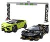 76899 LEGO® Speed Champions Lamborghini Urus ST-X ir Lamborghini Huracán Super Trofeo Evo kaina ir informacija | Konstruktoriai ir kaladėlės | pigu.lt