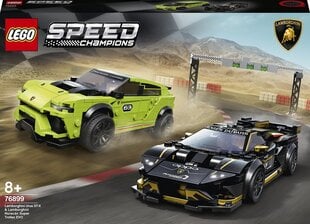 76899 LEGO® Speed Champions Lamborghini Urus ST-X ir Lamborghini Huracán Super Trofeo Evo kaina ir informacija | Konstruktoriai ir kaladėlės | pigu.lt