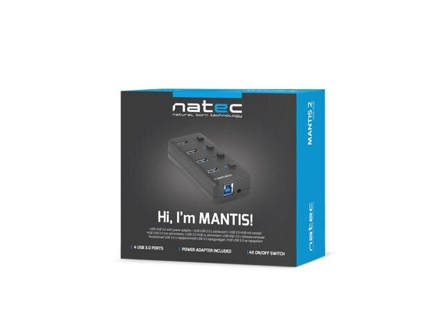 NATEC NHU-1557 kaina ir informacija | Adapteriai, USB šakotuvai | pigu.lt