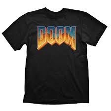Doom Classic Logo L, juodi цена и информация | Žaidėjų atributika | pigu.lt