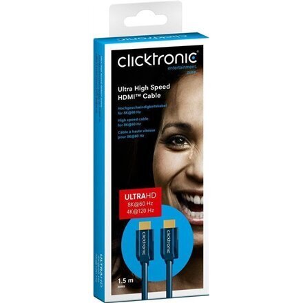 Clicktronic, HDMI, 1.5 m цена и информация | Kabeliai ir laidai | pigu.lt