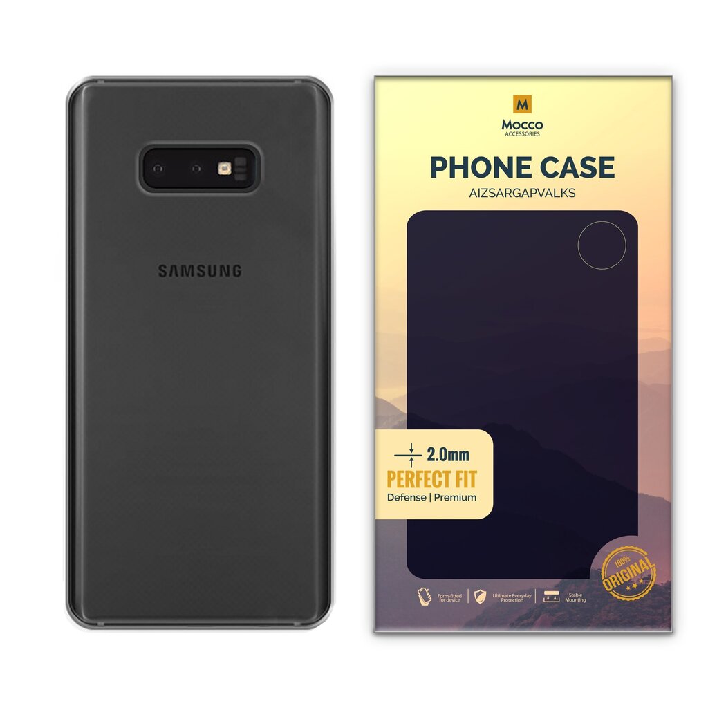 Dėklas Mocco skirtas Samsung G970 Galaxy S10e, juoda kaina ir informacija | Telefono dėklai | pigu.lt