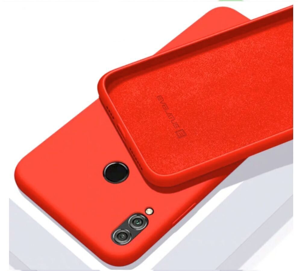Evelatus Soft Silicone Case, skirtas Xiaomi Redmi 7, raudonas kaina ir informacija | Telefono dėklai | pigu.lt