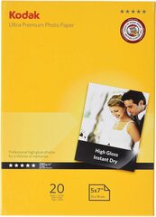 Kodak фотобумага 13x18 Ultra Premium Glossy 280 г 20 листов цена и информация | Kodak Мобильные телефоны, Фото и Видео | pigu.lt