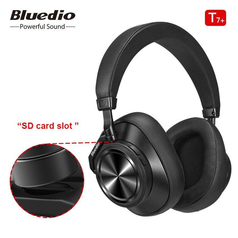 Bluedio T7+ ANC Black kaina ir informacija | Ausinės | pigu.lt