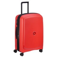 Чемодан 69 cm Delsey BELMONT PLUS, красный цена и информация | Чемоданы, дорожные сумки | pigu.lt