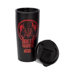 Star Wars Darth Vader Red Logo Metal Tavel Mug, 450ml kaina ir informacija | Žaidėjų atributika | pigu.lt