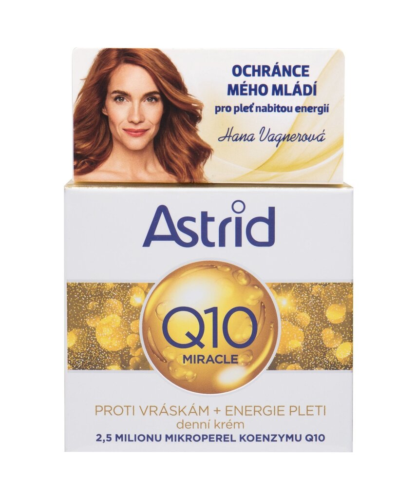 Dieninis veido kremas Astrid Q10 Miracle 50 ml kaina ir informacija | Veido kremai | pigu.lt