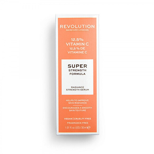 Šviesinantis veido serumas Revolution Skincare 12,5 % Vitamin C, 30 ml цена и информация | Veido aliejai, serumai | pigu.lt