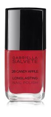 Лак для ногтей Gabriella Salvete Longlasting Enamel 11 мл, 28 Candy Apple цена и информация | Лаки, укрепители для ногтей | pigu.lt