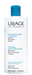 Мицеллярная вода для сухой и нормальной кожи Uriage Eau Thermale Water 500 мл цена и информация | Средства для очищения лица | pigu.lt