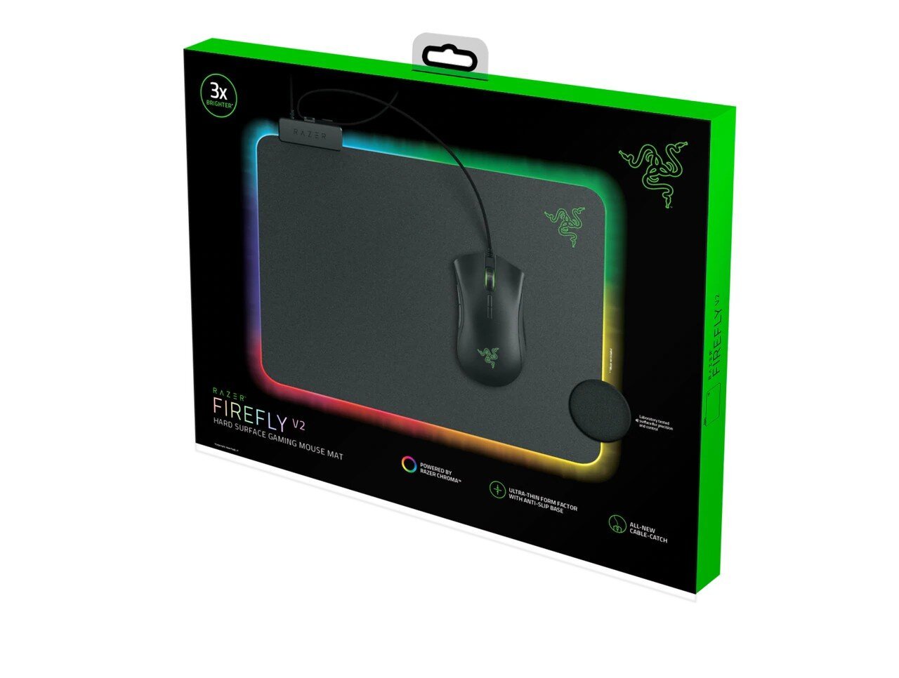 Razer Firefly V2, juoda kaina ir informacija | Pelės | pigu.lt