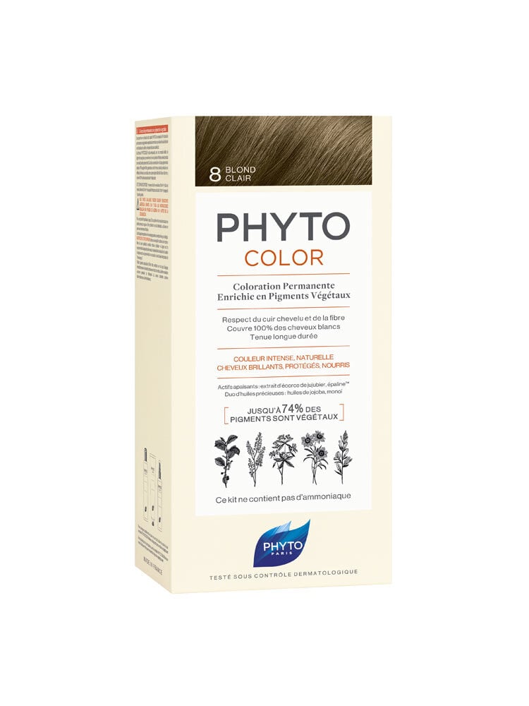 Plaukų dažai Phyto Color Nr.8.0 цена и информация | Plaukų dažai | pigu.lt