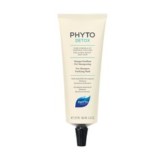 Очищающая маска для волос Phyto Detox Pre-Shampoo Purifying Mask 125 мл цена и информация | Средства для укрепления волос | pigu.lt