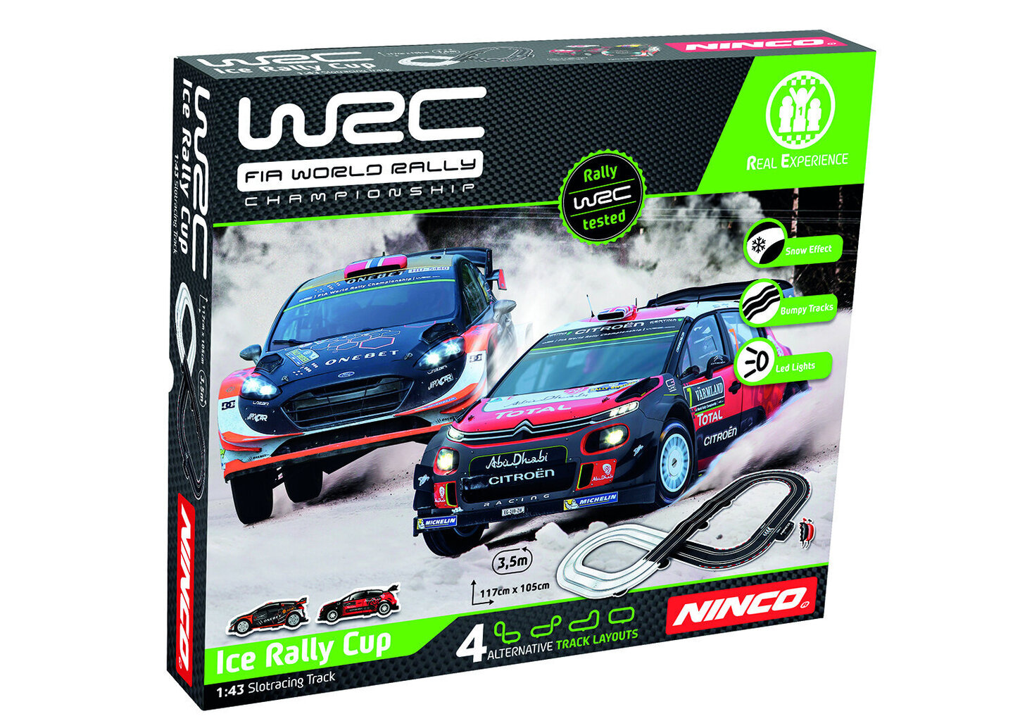 Lenktynių trasa Ninco WRC Ice Rally Cup kaina ir informacija | Žaislai berniukams | pigu.lt