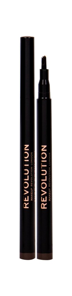 Antakių kontūro pieštukas Makeup Revolution London Micro 1 ml, Medium Brown kaina ir informacija | Antakių dažai, pieštukai | pigu.lt