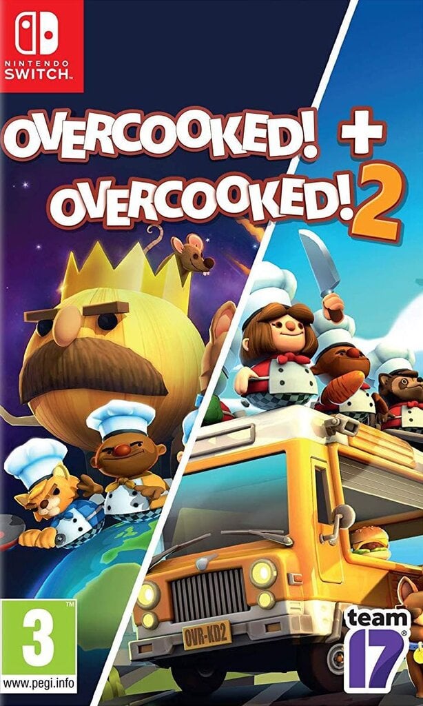 Overcooked! + Overcooked! 2, Nintendo Switch kaina ir informacija | Kompiuteriniai žaidimai | pigu.lt