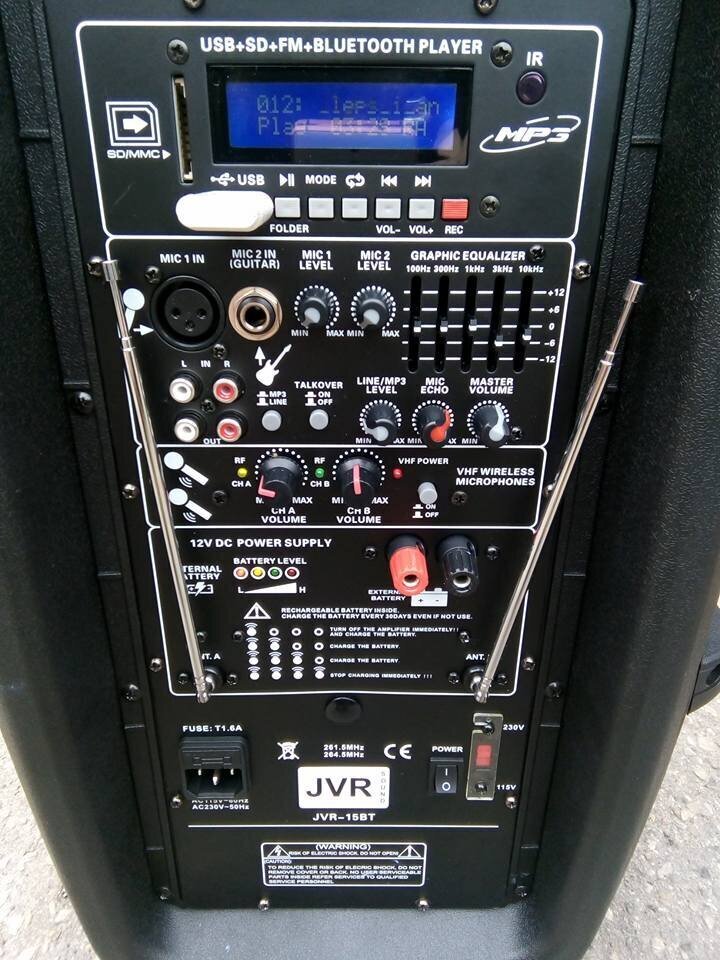 JVR Sound JVR-15BT kaina ir informacija | Garso kolonėlės | pigu.lt