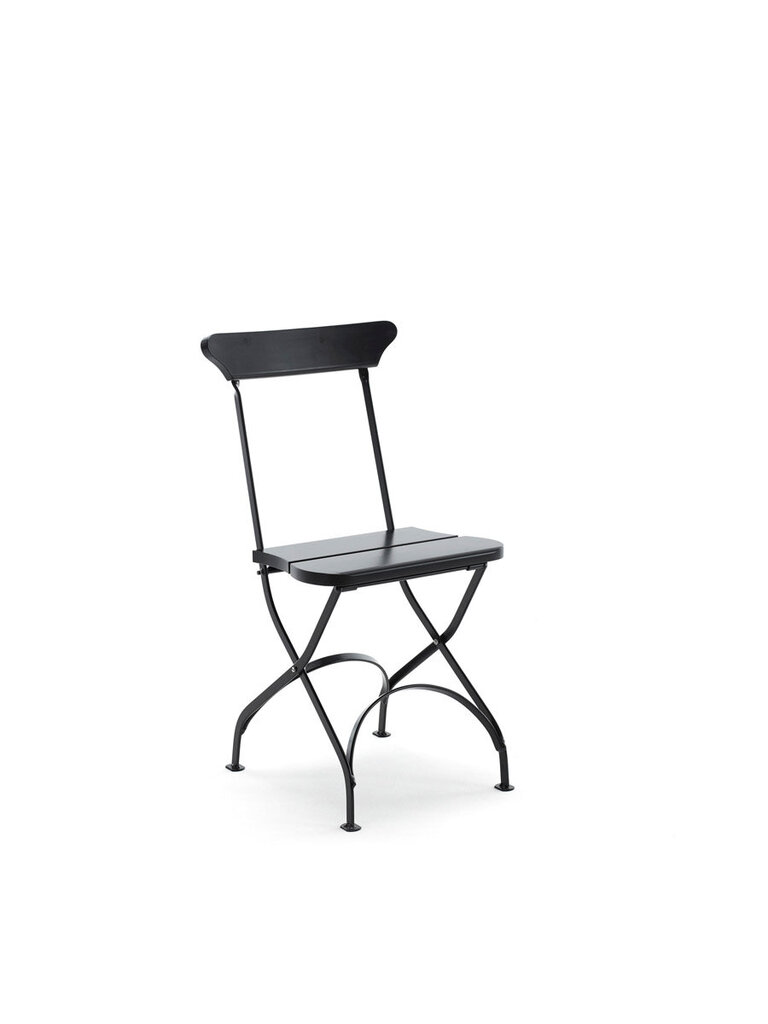 Sulankstoma kėdė, juoda цена и информация | Lauko kėdės, foteliai, pufai | pigu.lt