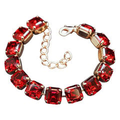 Браслет "Империум (Scarlet)" с кристаллами Swarovski™ цена и информация | Женские браслеты | pigu.lt