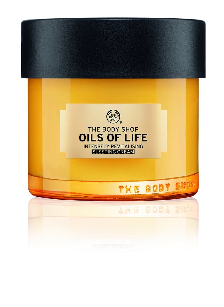 Gyvybingumo suteikiantis naktinis veido kremas The Body Shop Oils of Life 80 ml цена и информация | Veido kremai | pigu.lt