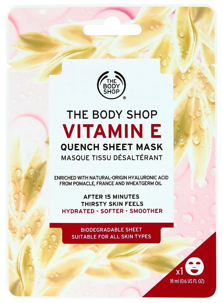 Švytėjimo suteikianti veido kaukė The Body Shop Vitamin C 18 ml цена и информация | Veido kaukės, paakių kaukės | pigu.lt