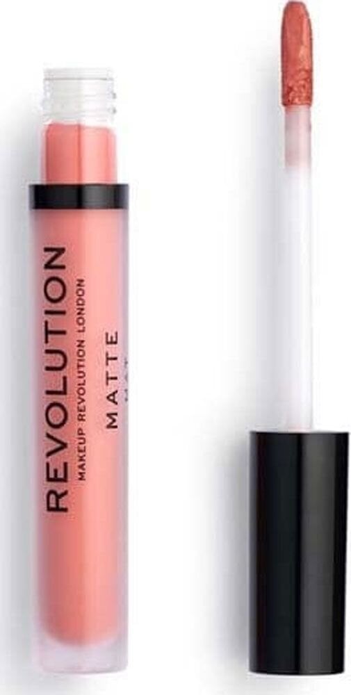 Matiniai, skysti lūpų dažai Makeup Revolution London Matte 3 ml, 106 Glorified цена и информация | Lūpų dažai, blizgiai, balzamai, vazelinai | pigu.lt