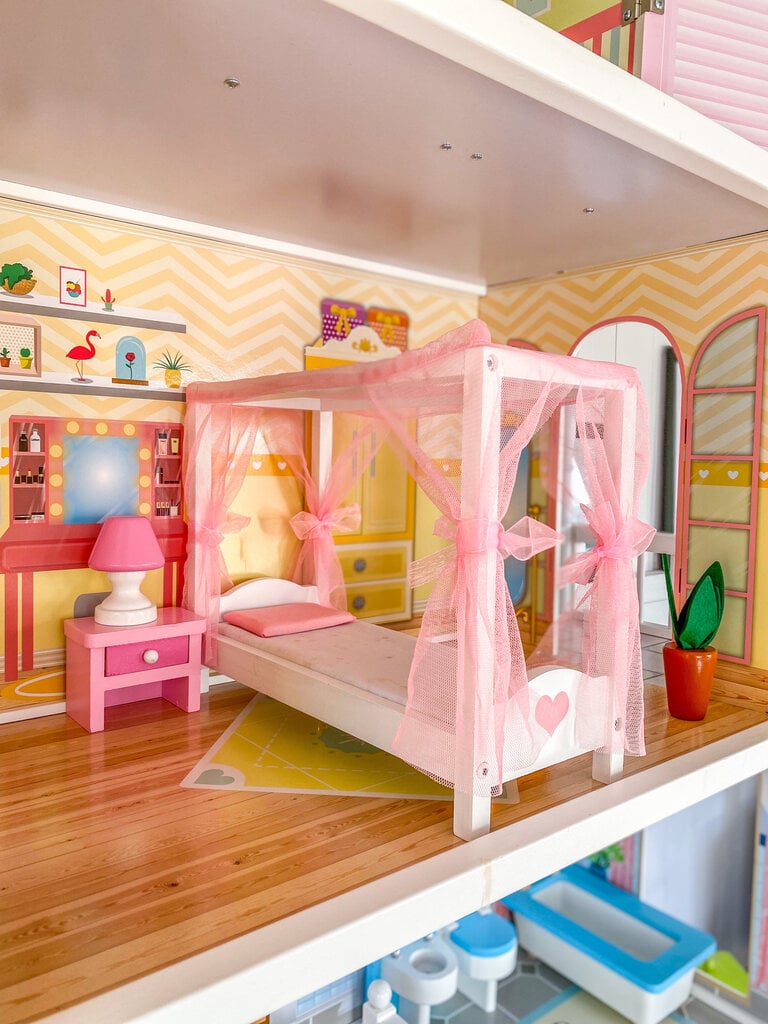 Medinis lėlių namelis „VASARNAMIS“ 4IQ kaina ir informacija | Žaislai mergaitėms | pigu.lt