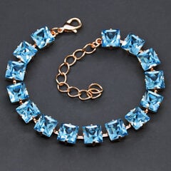 Браслет "Принцесса (Aquamarine Blue)" с кристаллами Swarovski™ цена и информация | Женские браслеты | pigu.lt