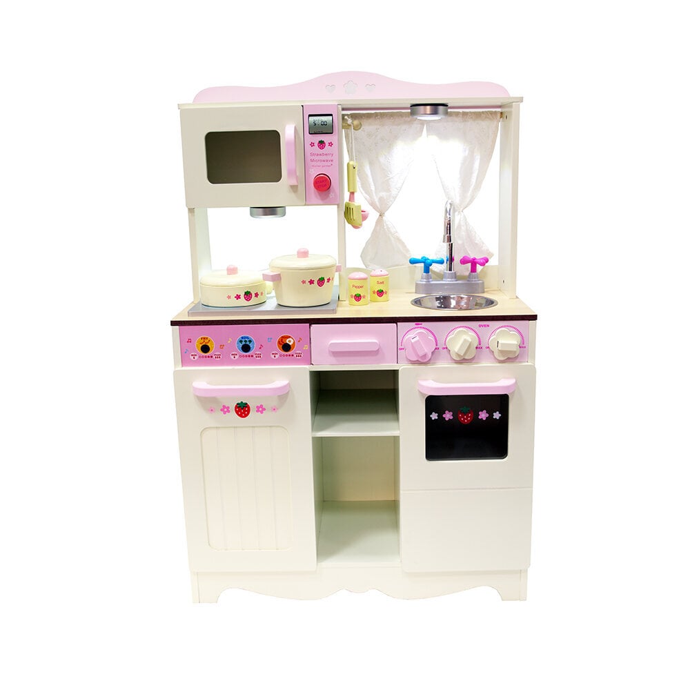 Medinė vaikiška virtuvėlė „Urtė“ 4IQ kaina ir informacija | Lavinamieji žaislai | pigu.lt