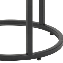Kavos staliukas Selsey Krapina, 33x65 cm, rudas/juodas kaina ir informacija | Kavos staliukai | pigu.lt