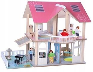 Маленький дом для кукол + 4 куклы цена и информация | Игрушки для девочек | pigu.lt