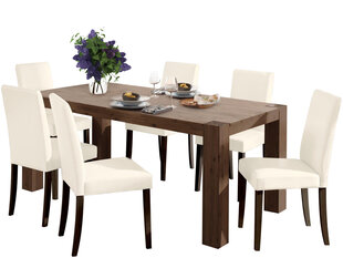 Комплект в столовую Notio Living Matrix 180, темно-коричневый цена и информация | Комплекты мебели для столовой | pigu.lt