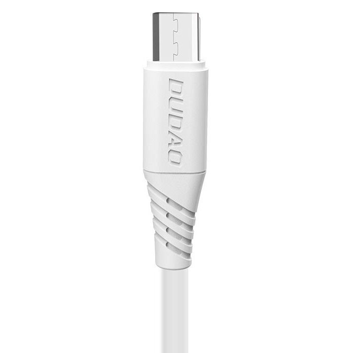 Dudao USB / micro USB greito įkrovimo duomenų kabelis 5A 1m, L2M, baltas kaina ir informacija | Laidai telefonams | pigu.lt