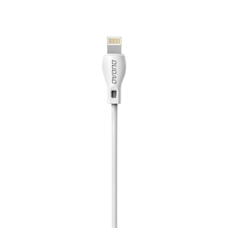 Jungiamasis laidas Dudao USB / Lightning 2.1A kabelis 2m baltas, L4L 2m, baltas kaina ir informacija | Laidai telefonams | pigu.lt