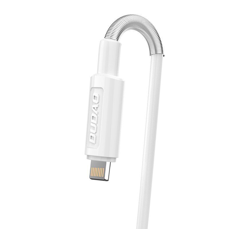 Telefono įkroviklis Udao 2X USB EU 5V/2.4A + Lightning kabelis, baltas kaina ir informacija | Krovikliai telefonams | pigu.lt