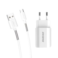 Зарядное устройство для телефона Dudao 2x USB Home Travel EU 5V/2.4A (A2EU + Type-c) цена и информация | Зарядные устройства для телефонов | pigu.lt