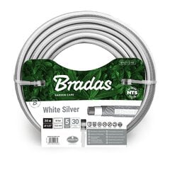 Шланг для полива Bradas NTS White Silver 1/2" 30м цена и информация | Оборудование для полива | pigu.lt